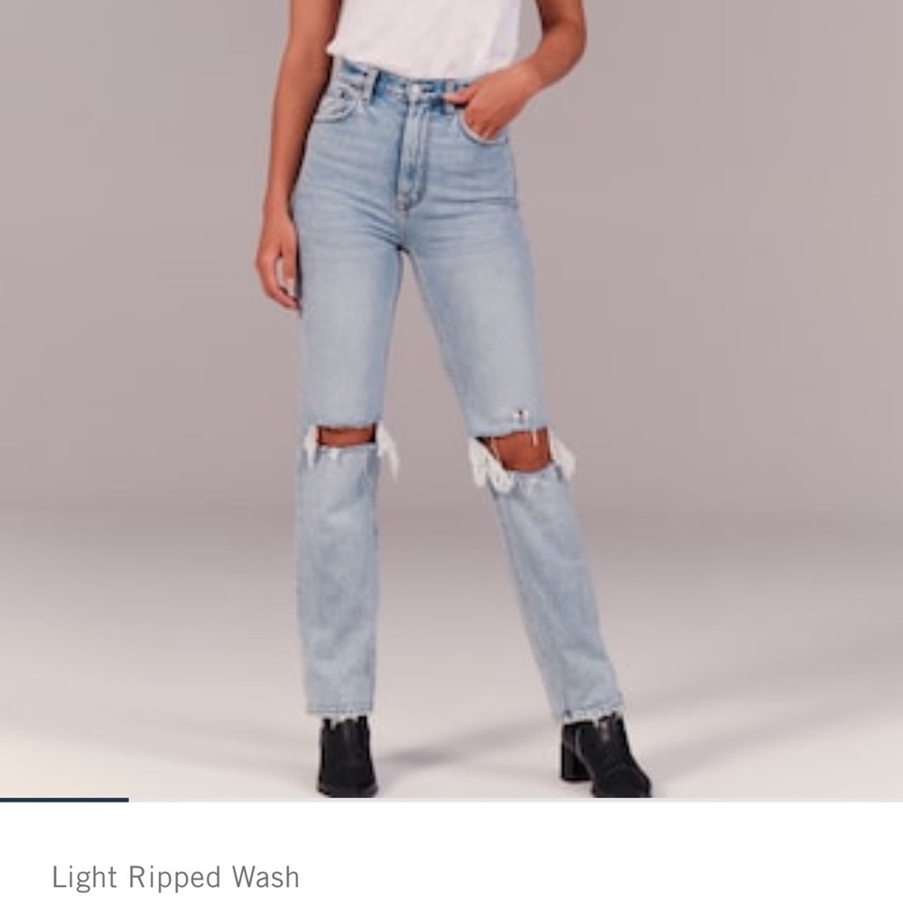 Abercrombie 90s ultra high rise straight Jean